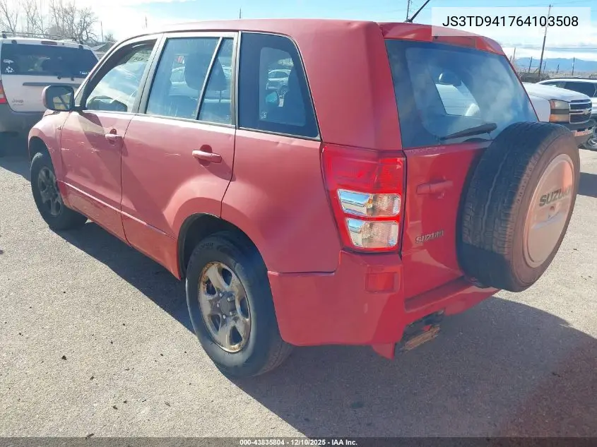 JS3TD941764103508 2006 Suzuki Grand Vitara