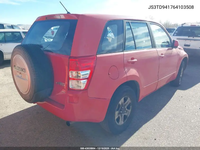 JS3TD941764103508 2006 Suzuki Grand Vitara