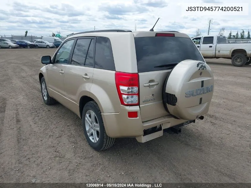 JS3TD945774200521 2007 Suzuki Grand Vitara