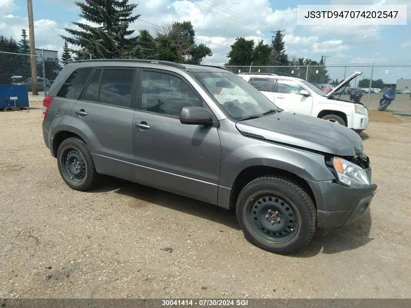 2007 Suzuki Grand Vitara Luxury VIN: JS3TD947074202547 Lot: 30041414