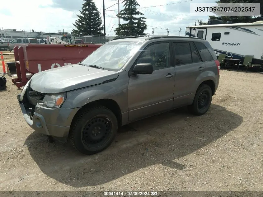 2007 Suzuki Grand Vitara Luxury VIN: JS3TD947074202547 Lot: 30041414