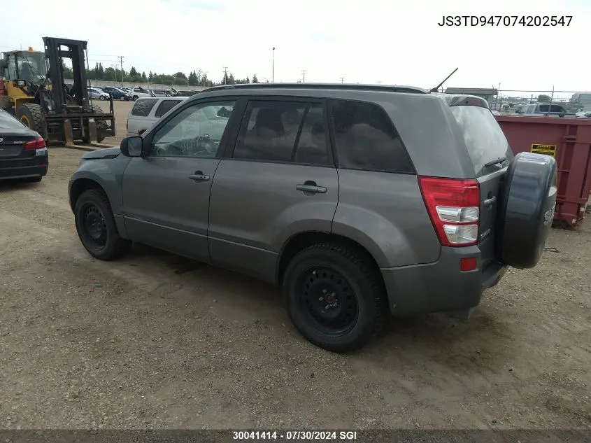 JS3TD947074202547 2007 Suzuki Grand Vitara Luxury