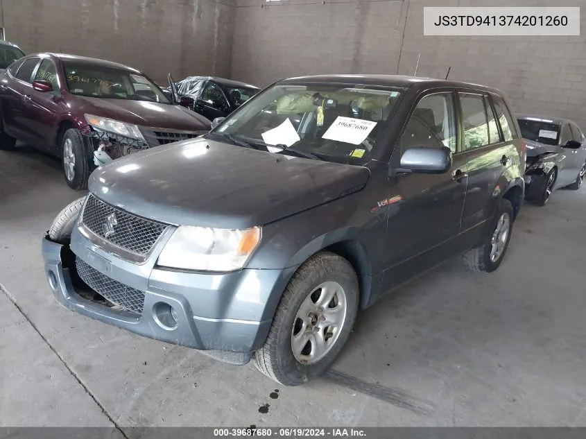 2007 Suzuki Grand Vitara VIN: JS3TD941374201260 Lot: 39687680