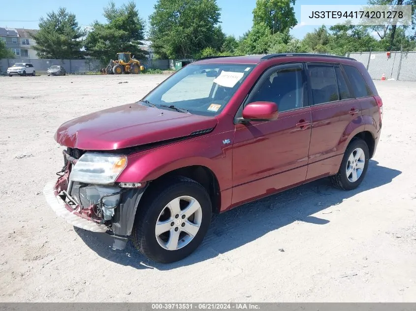 JS3TE944174201278 2007 Suzuki Grand Vitara Xsport