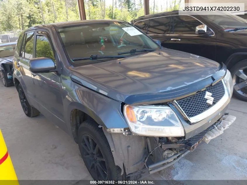 2007 Suzuki Grand Vitara VIN: JS3TD941X74202230 Lot: 39716352