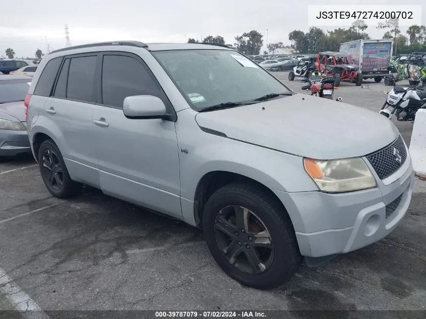 2007 Suzuki Grand Vitara Luxury VIN: JS3TE947274200702 Lot: 39787079