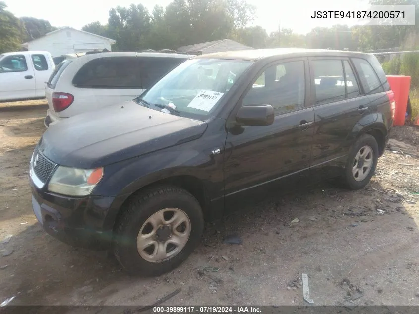 JS3TE941874200571 2007 Suzuki Grand Vitara