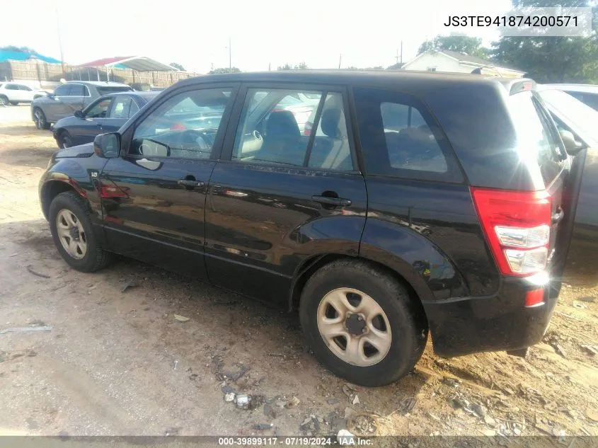 JS3TE941874200571 2007 Suzuki Grand Vitara