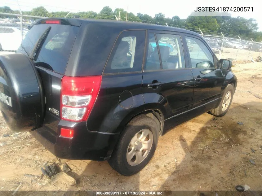 JS3TE941874200571 2007 Suzuki Grand Vitara