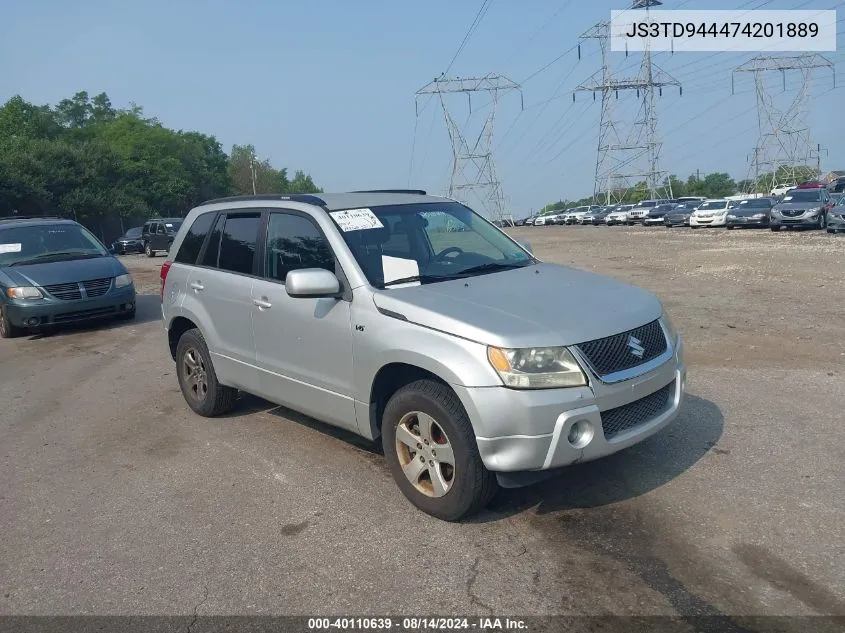 2007 Suzuki Grand Vitara Xsport VIN: JS3TD944474201889 Lot: 40110639