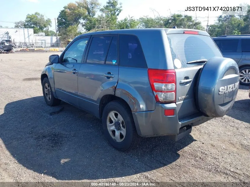 2007 Suzuki Grand Vitara VIN: JS3TD941X74201871 Lot: 40195148