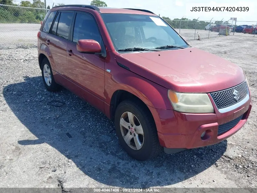 2007 Suzuki Grand Vitara Xsport VIN: JS3TE944X74204339 Lot: 40467406