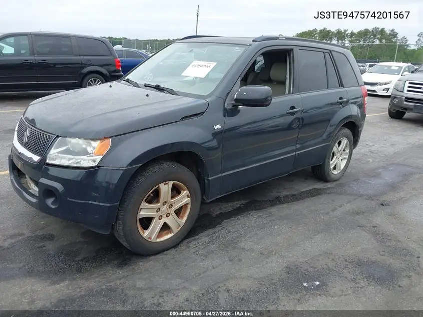 2007 Suzuki Grand Vitara Luxury VIN: JS3TE947574201567 Lot: 44950705