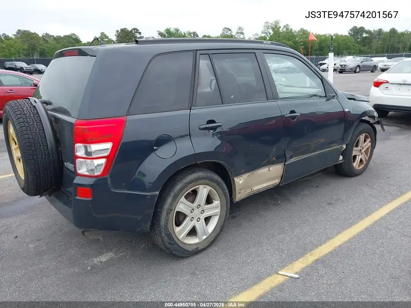 2007 Suzuki Grand Vitara Luxury VIN: JS3TE947574201567 Lot: 44950705