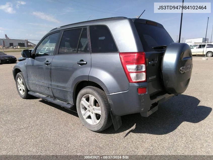 2008 Suzuki Grand Vitara Luxury VIN: JS3TD947984102464 Lot: 30043921