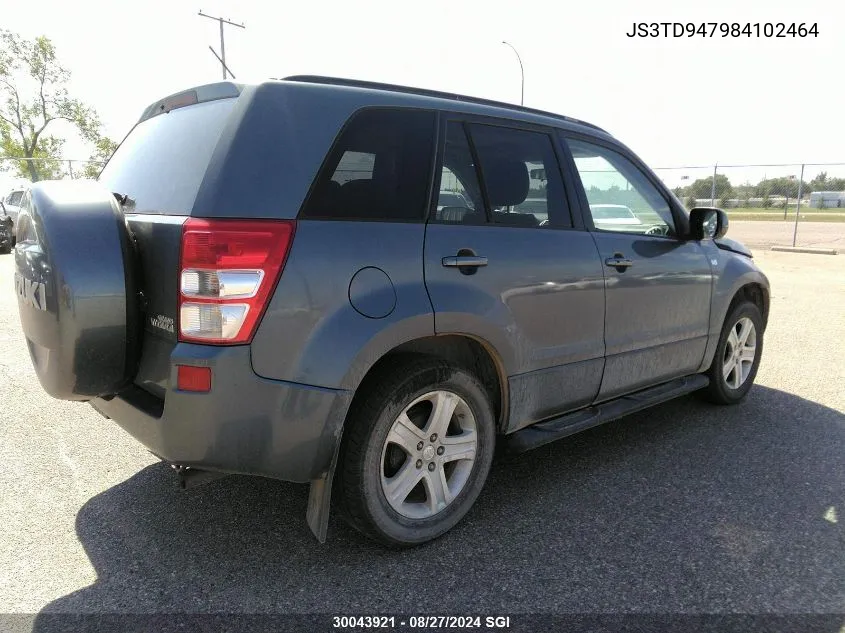 2008 Suzuki Grand Vitara Luxury VIN: JS3TD947984102464 Lot: 30043921