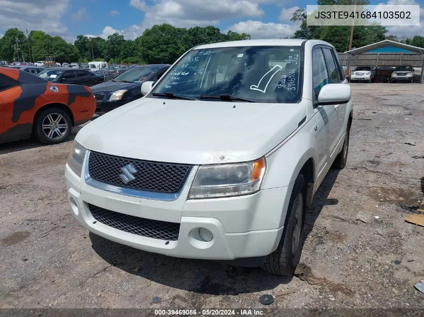 2008 Suzuki Grand Vitara Appearance/Appearance + VIN: JS3TE941684103502 Lot: 39469086