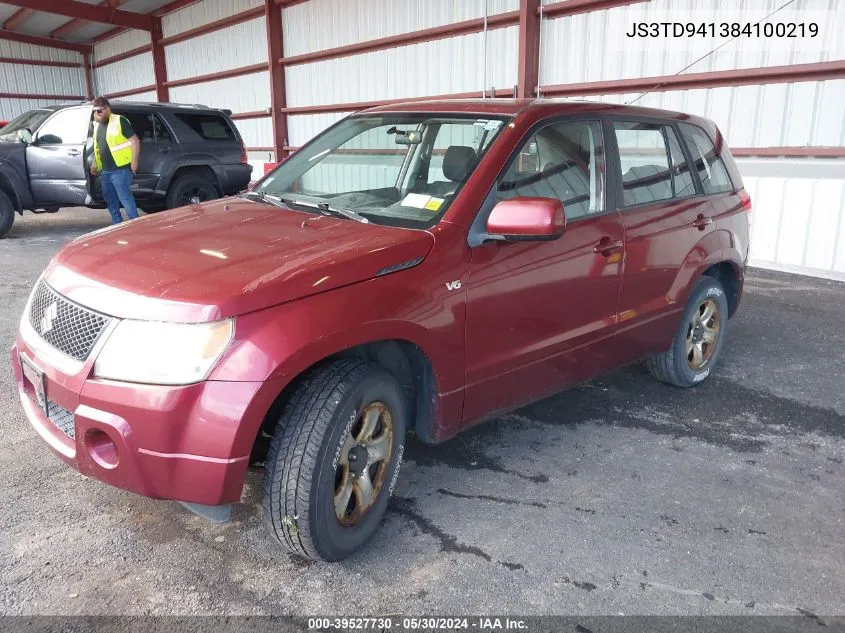 2008 Suzuki Grand Vitara VIN: JS3TD941384100219 Lot: 39527730