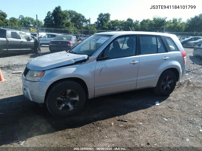 2008 Suzuki Grand Vitara Appearance/Appearance + VIN: JS3TE941184101799 Lot: 39599561