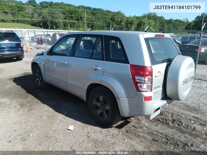 2008 Suzuki Grand Vitara Appearance/Appearance + VIN: JS3TE941184101799 Lot: 39599561