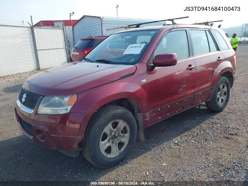 2008 Suzuki Grand Vitara VIN: JS3TD941684100473 Lot: 39690196