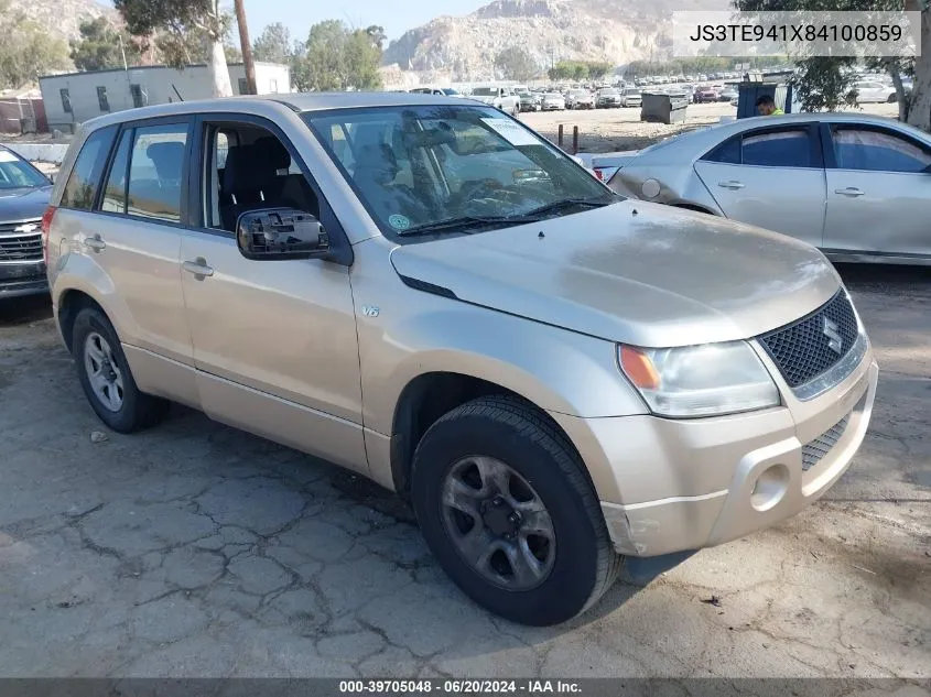 2008 Suzuki Grand Vitara Appearance/Appearance + VIN: JS3TE941X84100859 Lot: 39705048