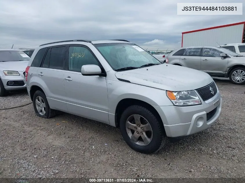 2008 Suzuki Grand Vitara Xsport VIN: JS3TE944484103881 Lot: 39713631