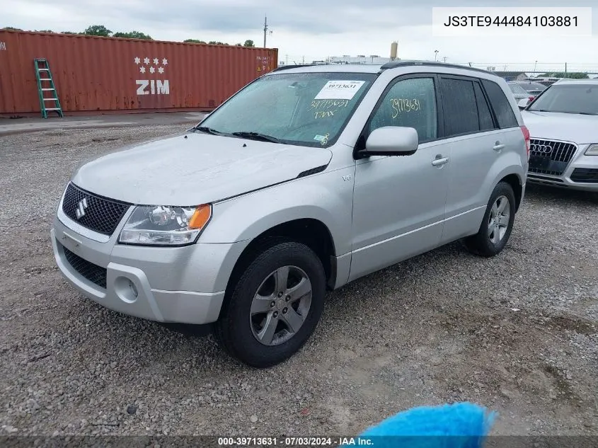 2008 Suzuki Grand Vitara Xsport VIN: JS3TE944484103881 Lot: 39713631