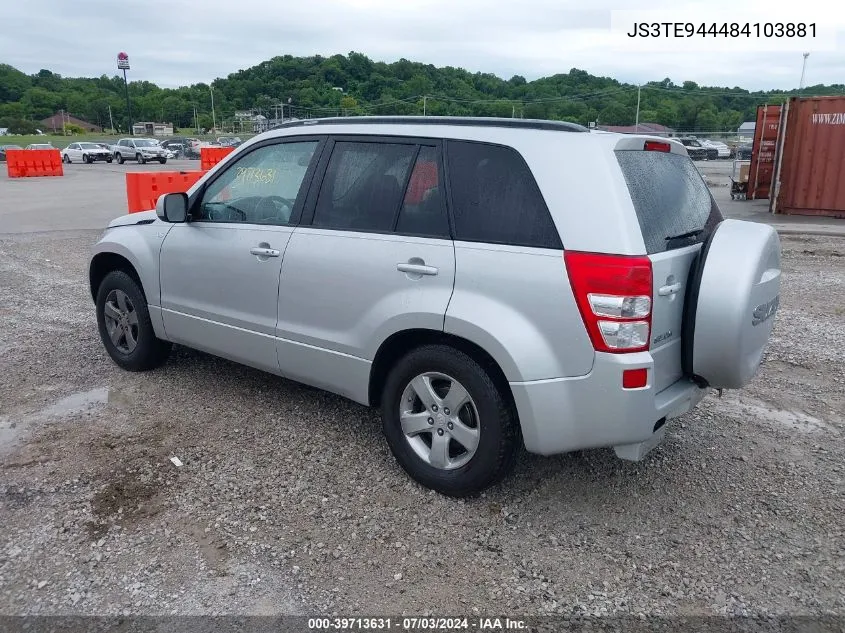 2008 Suzuki Grand Vitara Xsport VIN: JS3TE944484103881 Lot: 39713631