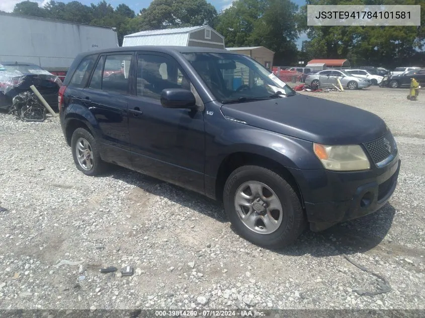 2008 Suzuki Grand Vitara Appearance/Appearance + VIN: JS3TE941784101581 Lot: 39814260