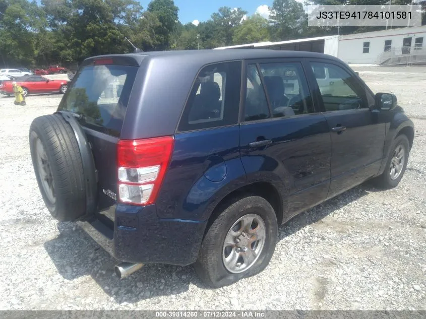 2008 Suzuki Grand Vitara Appearance/Appearance + VIN: JS3TE941784101581 Lot: 39814260