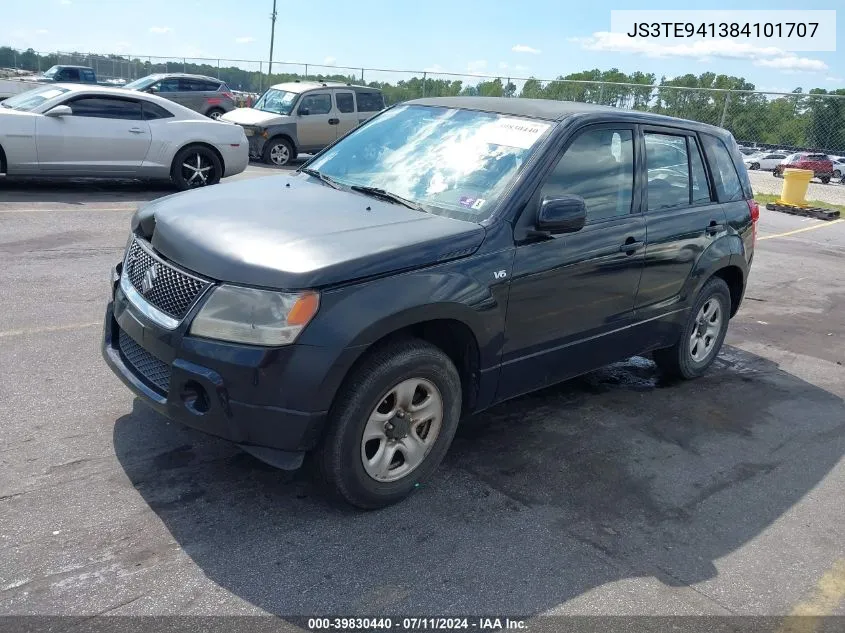 2008 Suzuki Grand Vitara Appearance/Appearance + VIN: JS3TE941384101707 Lot: 39830440