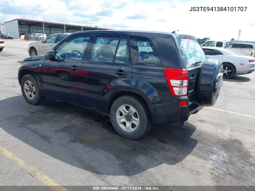 2008 Suzuki Grand Vitara Appearance/Appearance + VIN: JS3TE941384101707 Lot: 39830440