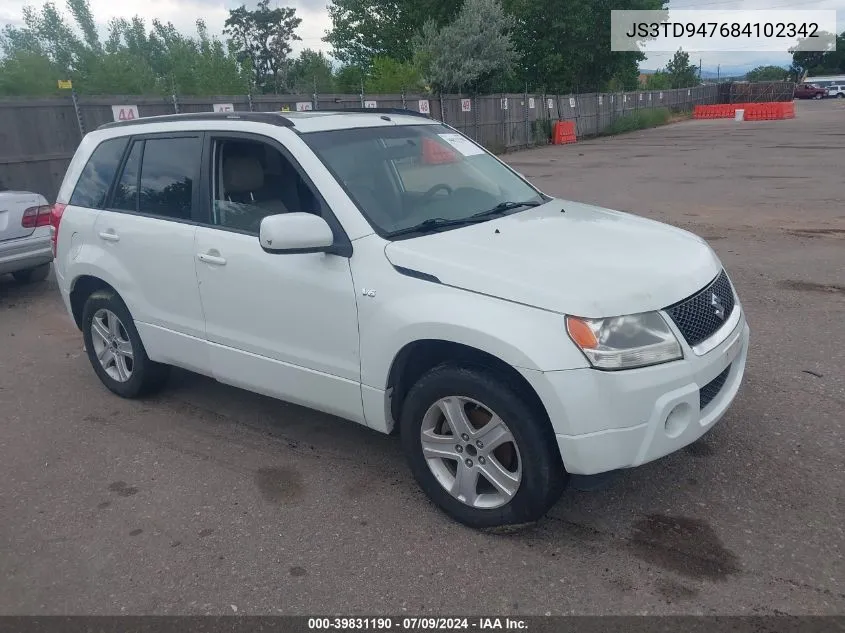 2008 Suzuki Grand Vitara Luxury VIN: JS3TD947684102342 Lot: 39831190