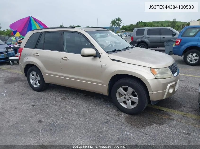 2008 Suzuki Grand Vitara Xsport VIN: JS3TE944384100583 Lot: 39844543