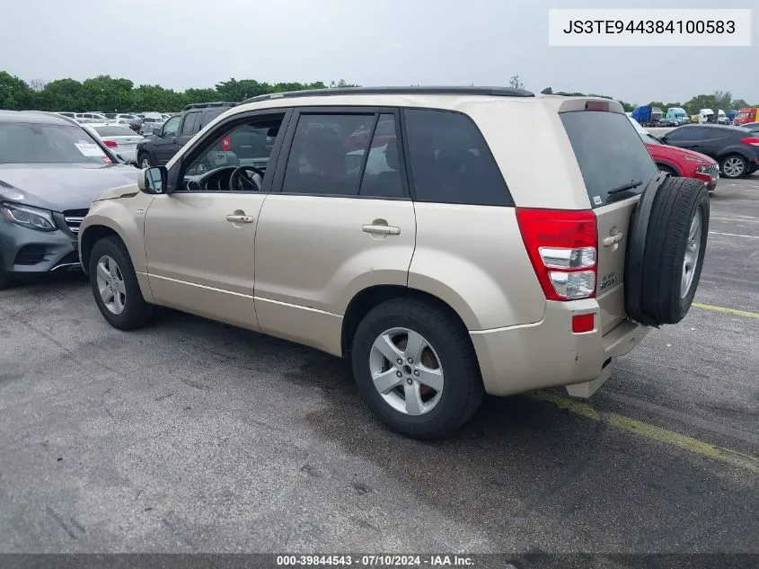 2008 Suzuki Grand Vitara Xsport VIN: JS3TE944384100583 Lot: 39844543