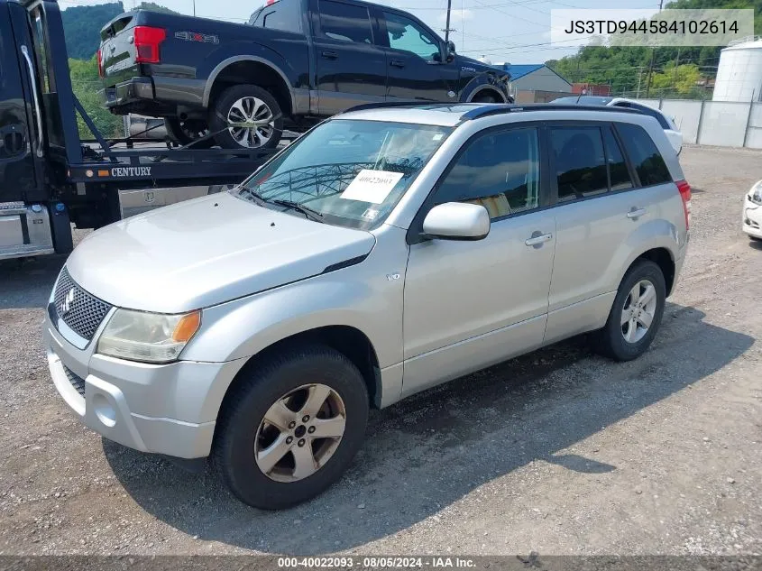 2008 Suzuki Grand Vitara Xsport VIN: JS3TD944584102614 Lot: 40022093