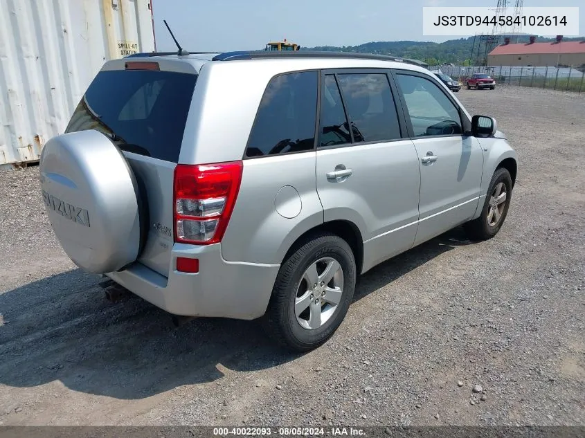 JS3TD944584102614 2008 Suzuki Grand Vitara Xsport