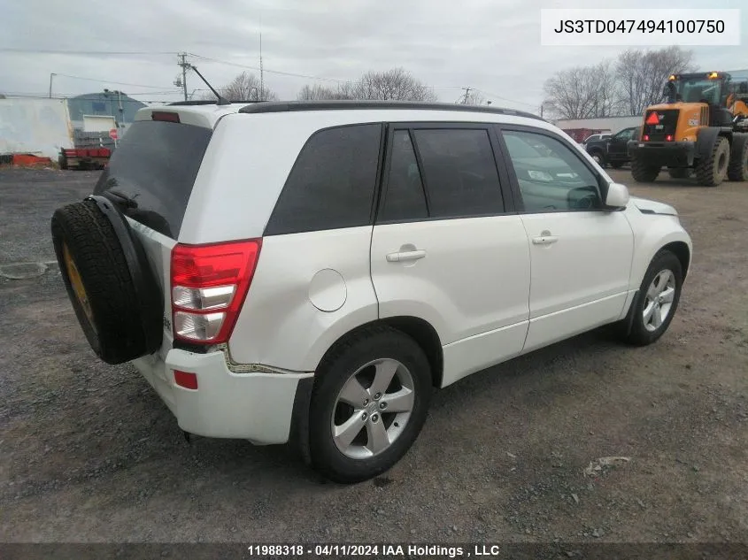 JS3TD047494100750 2009 Suzuki Grand Vitara Luxury