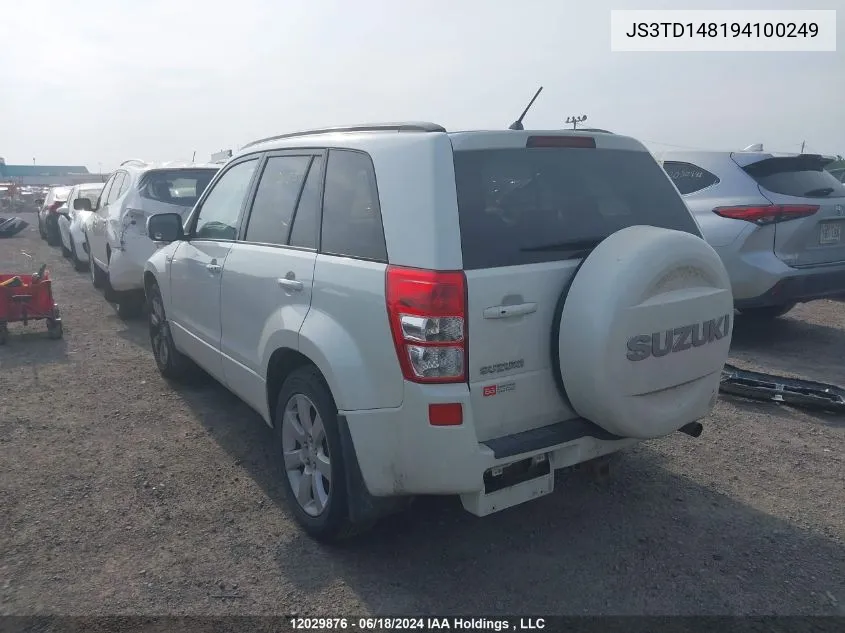 JS3TD148194100249 2009 Suzuki Grand Vitara