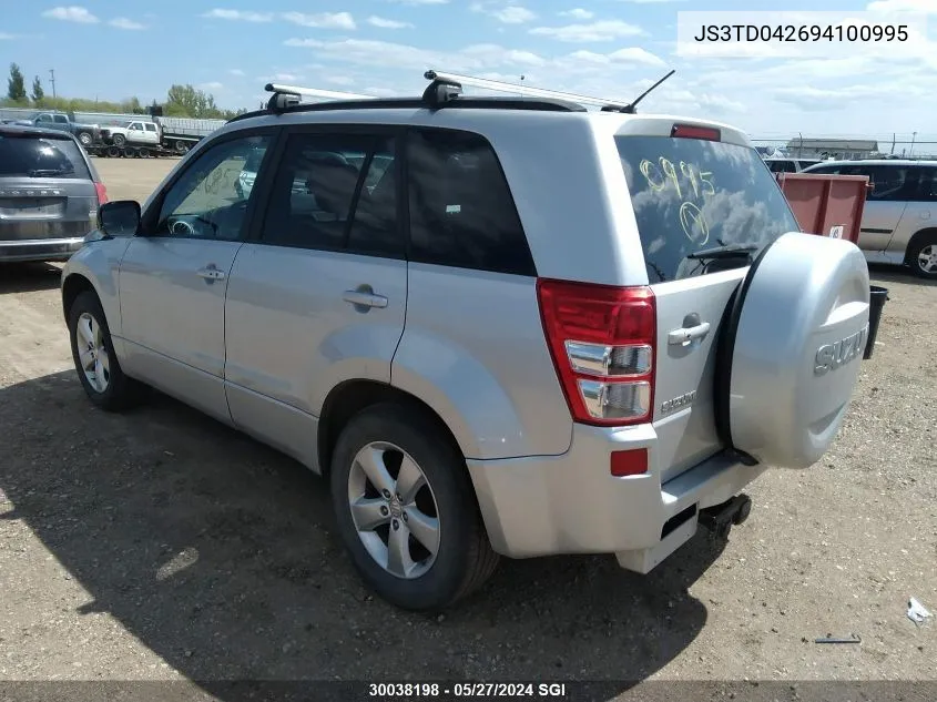 2009 Suzuki Grand Vitara VIN: JS3TD042694100995 Lot: 30038198