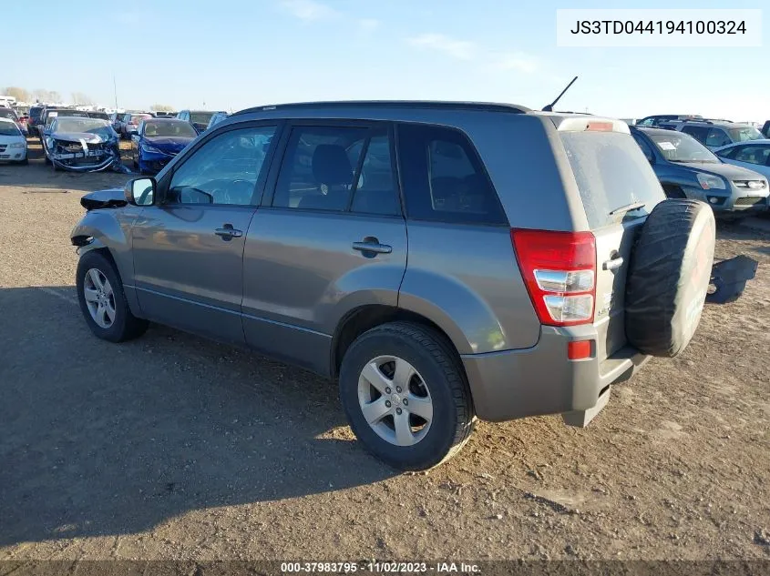 2009 Suzuki Grand Vitara Xsport VIN: JS3TD044194100324 Lot: 37983795