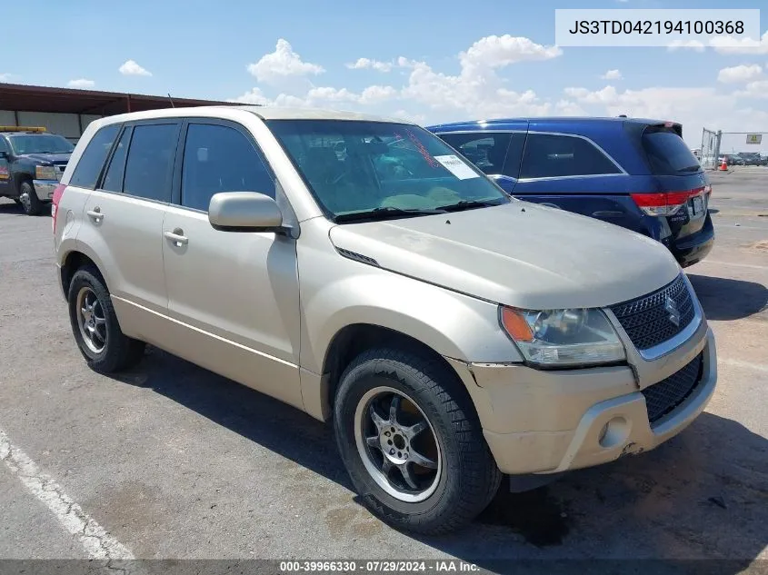 JS3TD042194100368 2009 Suzuki Grand Vitara Xsport