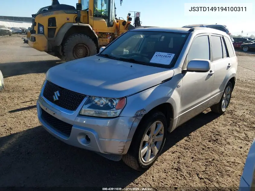 JS3TD149194100311 2009 Suzuki Grand Vitara Luxury V6