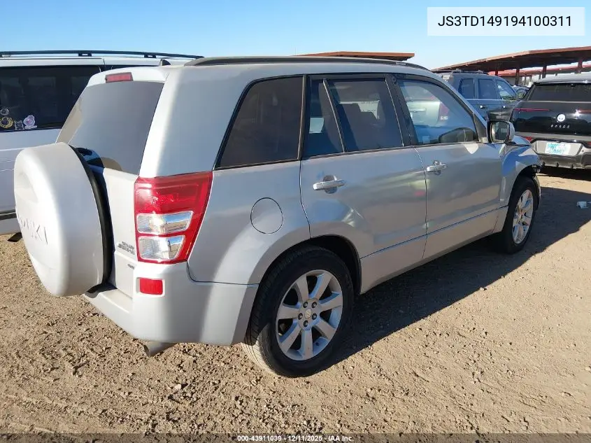 JS3TD149194100311 2009 Suzuki Grand Vitara Luxury V6