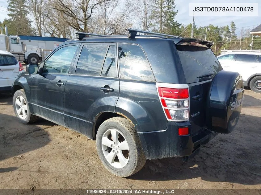 JS3TD0D78A4100478 2010 Suzuki Grand Vitara