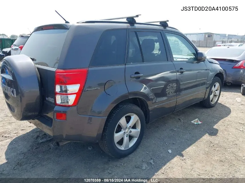 JS3TD0D20A4100575 2010 Suzuki Grand Vitara