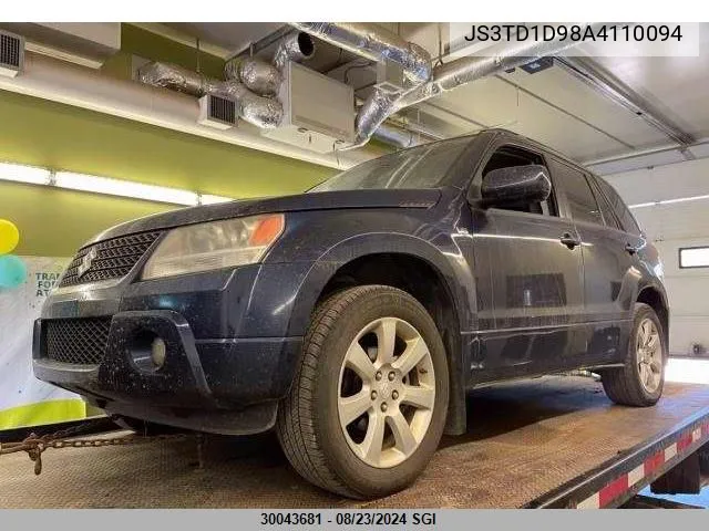 JS3TD1D98A4110094 2010 Suzuki Grand Vitara Jlx