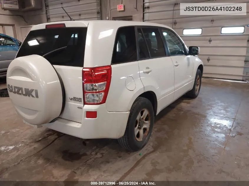 2010 Suzuki Grand Vitara Premium VIN: JS3TD0D26A4102248 Lot: 39712996