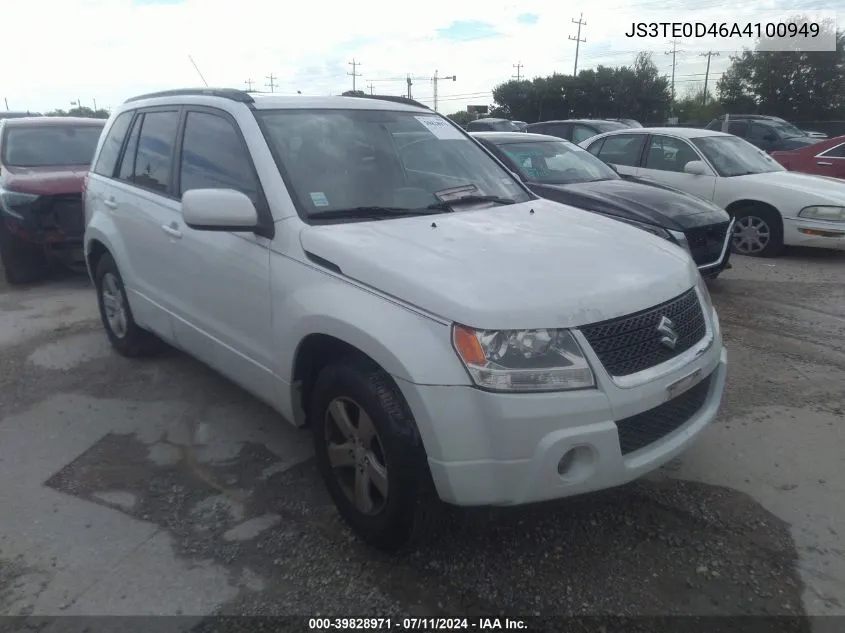 2010 Suzuki Grand Vitara Xsport VIN: JS3TE0D46A4100949 Lot: 39828971